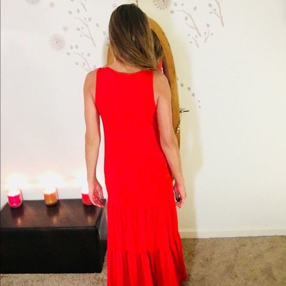 : T-Shirt Comfy/Cute Red Dress - Picture 2 of 5